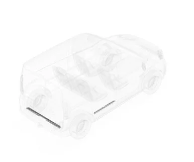Legend Fleet 6791511010 Door Sill Protector for ProMaster City - Polished Diamond Plate Aluminum
