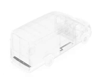 Legend Fleet 7091511010 Door Sill Protector for Ford Transit - Polished Diamond Plate Aluminum