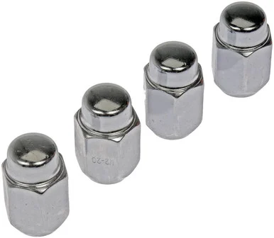 Dorman 711201 Chrome Wheel Lug Nut 1/2-20 4 Pack