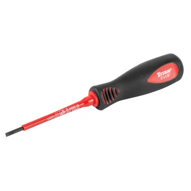 Titan 73270 Insulated Screwdriver Slotted 1/8 In. X 3 In.
