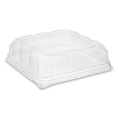 Pactive 75S20SDOME Recycled Plastic Square Dome, 7.5 X 7.5 X 2.02, Clear, 195/carton