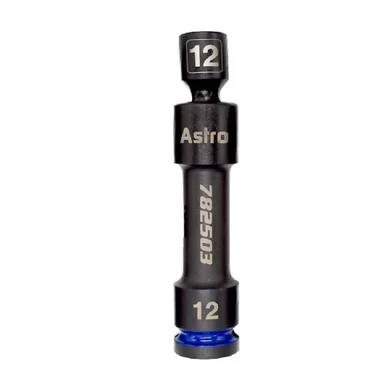 Astro Pneumatic 782503 1/2 Inch Drive 12mm 12-point Pinless Heavy-duty Driveline Impact Socket