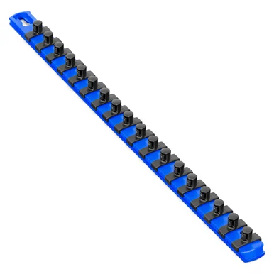 Avery 8404 Ernst Mfg. 18” Socket Organizer And 18 Twist Lock Clips - Blue - 3/8”