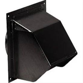 Broan Wall Cap for 6" Round Duct for Range Hoods and Bath Ventilation Fans (843bl)