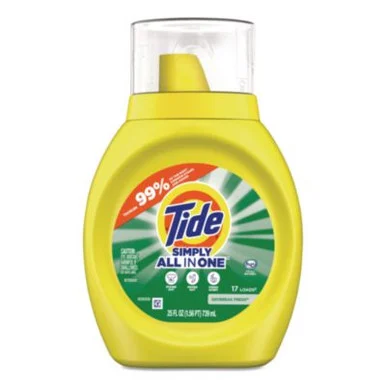 Procter & Gamble 90391 Simply All-in-one Liquid Laundry Detergent, Daybreak Fresh, 25 Oz Bottle, 6/carton