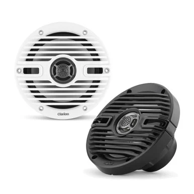 Clarion CMS651CWB 6.5" Coaxial Marine Speakers with White