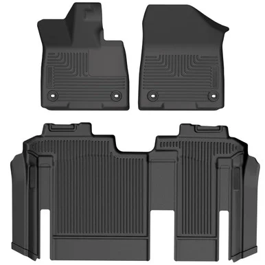 Husky Liners 93841 Weatherbeater Front & 2nd Row Floor Mats for Toyota Sienna Bench Seat