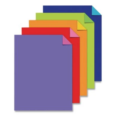 Neenah Paper 98883 Double-color Card Stock, 70 Lb Cover Weight, 8.5 X 11, Assorted Bright Colors, 80/pack