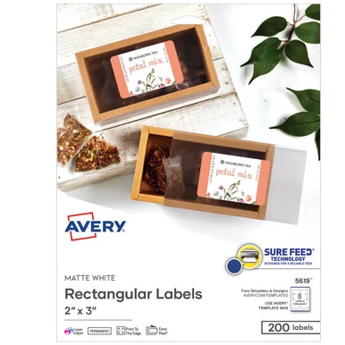 Avery Dennison AVE-05619 Avery Rectangular Labels, 2" X
