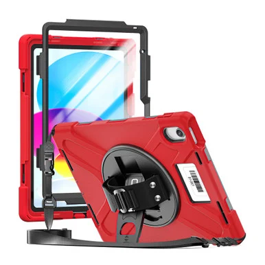 CODi C30705069ISRD Rugged Case with Screen Protector for iPad 11 A16 and iPad 10th Gen Red