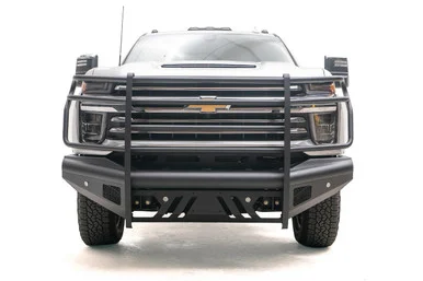Fab Fours CH20Q49601 Elite Black Steel Front Bumper