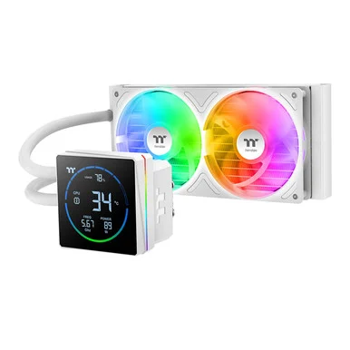 Thermaltake TH240-S V3 ARGB Sync Snow Edition Cooling Fan/Radiator/Water Block/Pump (cl-w471-pl12sw-a)