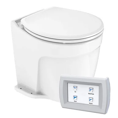 Commodore CM5RMT Deluxe Flush Electric Toilet W/solenoid Valve - Fresh Water Pump