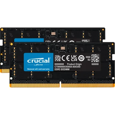 Crucial 64GB (2 x 32GB) DDR5 SDRAM Memory Kit (CT2K32G48C40S5) - Crucial Technology