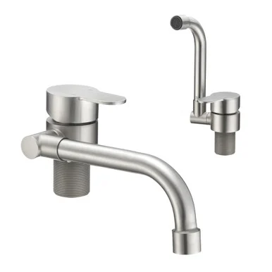 Dura Faucet DFMK510HSN Folding RV Kitchen Faucet Satin Nickel