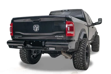 Fab Fours DR19T44501 Black Steel Rear Bumper