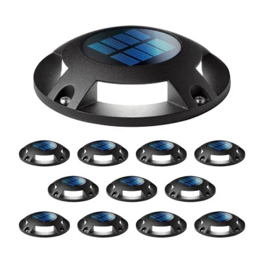 Home Zone Security ELJ7965V Solar String Lights - 12 Pack