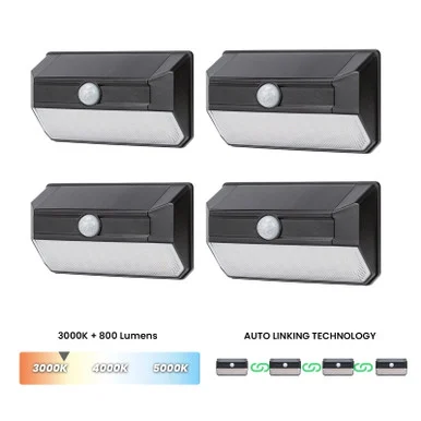 Home Zone Security ES00945G Black Mesh Linkable LED Lights - Home Zone Living