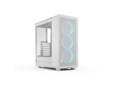 Fractal Design FDCEPO1A05 RGB PC Case White with Clear Tempered Glass ATX