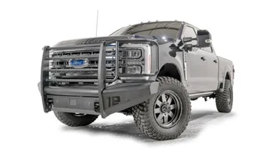 Fab Fours FS23Q59601 Elite Black Steel Front Bumper