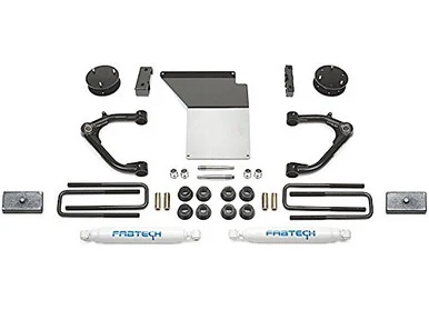 Fabtech 3" K2 UNIBALL UCA SYSTEM ALU W/ PERF SHOCKS FTS21144 - fabtech motorsports