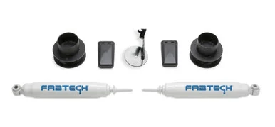 Fabtech 2.5" COIL SPCR KIT W/PERF SHKS FTS23227 - fabtech motorsports