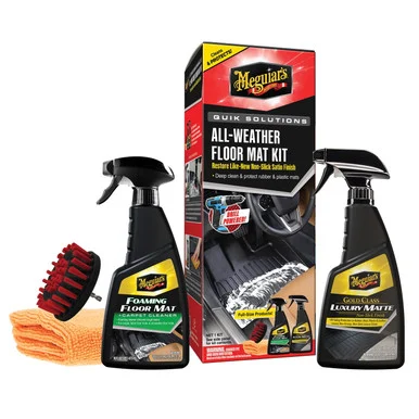 Meguiars G55267 Meguiar's Quik Solutions All-weather Floor Mat Kit