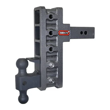 Gen Y Hitch GH1925 Mega Duty Adjustable Offset Drop Hitch 2.5" Receiver Dual Ball And Pintle Lock 9" Offset