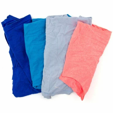 Hospeco New Assorted-Color Knit Polo T-Shirt Rags (hos-24510)