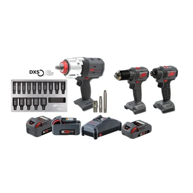 Ingersoll Rand IQV20-3W7D3 Iqv20 20v Impact Wrench Cordless Power Tool Kit - 3 Tools