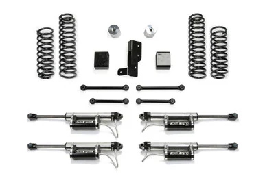 Fabtech 3" SPORT SYSTEM W/ DL RESI 2018-22 JEEP JL 4-DOOR 4WD K4108DL