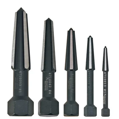 Knipex KNT-9R4719003 Screw Extractor Double-edged Set 5 Parts (size 1-5 In Vinyl Pouch) 9R4719003_59