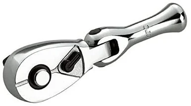 KTC KTC-BRC3F 3/8"sq. Compact Flex Short Ratchet Handle 125mm Long