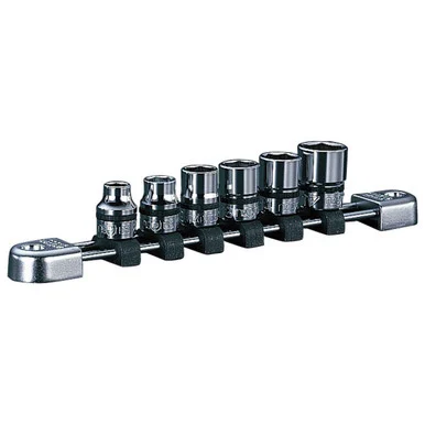 Kyoto Tool Company KTC-NTB306BA Socket Set 3/8" Drive 6 Pc