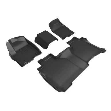 3D MAXpider L1CH11601509 Kagu Floor Mat for Chevy Silverado Double Cab Bench Seats - Full Set