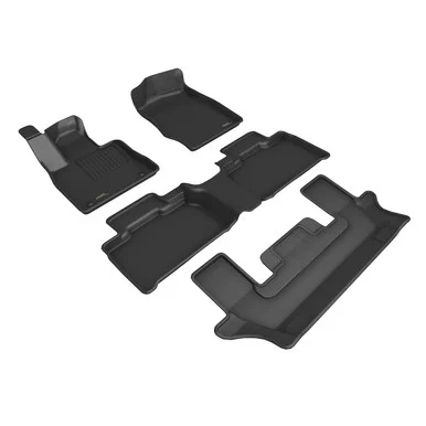 3D Mats L1FR18401509 Kagu Floor Mat Set Black for Ford Explorer 2021-2026
