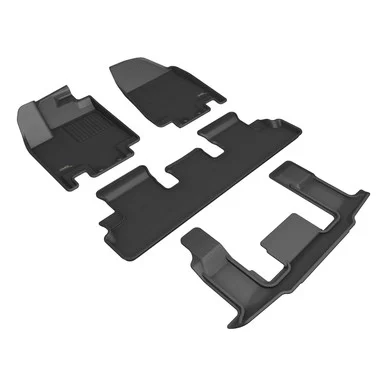 3D Mats L1IN03401509 Kagu Floor Mat Set Black for Infiniti QX60 2022-2026