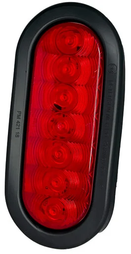 RV Designer L980 Oval LED Stop/Turn/Tail Light Kit with Grommet Mount