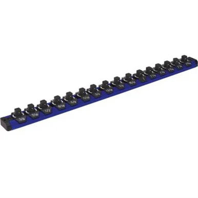 Mechanics Time Saver LAS38MSB Mechanic's Time Savers 3/8" Lock-a-socket With Metric & Sae Size Indicators- Blue