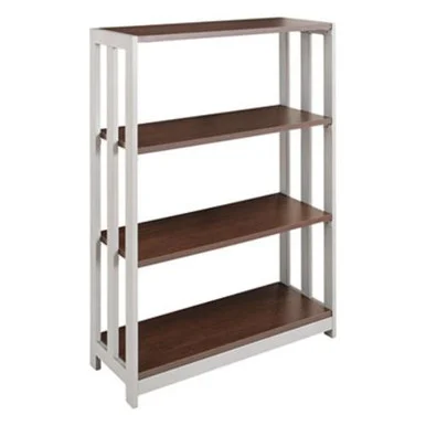 Linea Italia LITSH735MOC Trento Line Bookcase, Three-shelf, 31 1/2w X 11 5/8d X 43 1/4h, Mocha