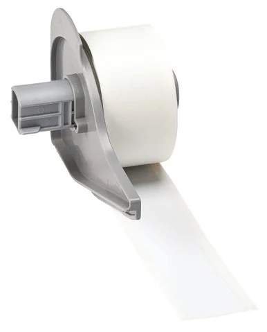 Brady M7C1000595WT All Weather Permanent Adhesive Vinyl Label Tape 1 x 50 Ft White