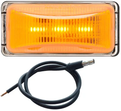 Optronics MCL91AB Led Mark Light Mini Chrome;amber