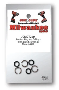 Just Clips Ach MCT250 Milwaukee 1/4" Snap Ring Kit (3 Sets)