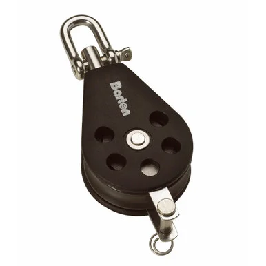 Barton Marine N02131 Barton Size 2 35mm Plain Bearing Pulley Block Single Swivel & Becket