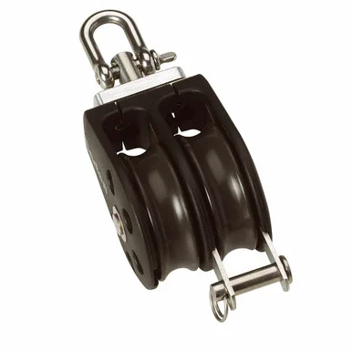 Barton Marine N02231 Barton Size 2 35mm Plain Bearing Pulley Block Double Swivel & Becket