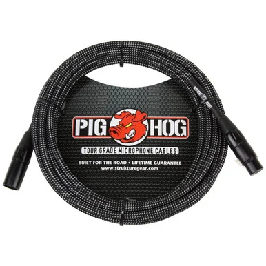 Pig Hog PHM30BKW 30-Foot XLR Microphone Cable White