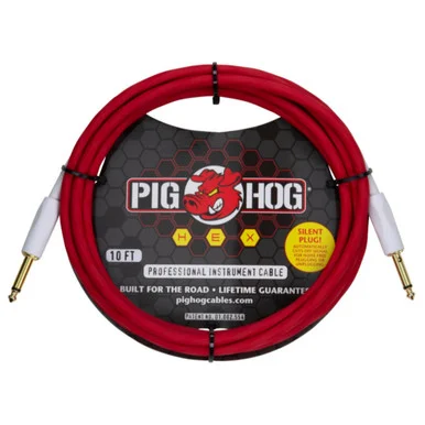 Pig Hog PHSH10CA Hex Series Silent Cable 10' - Caramel