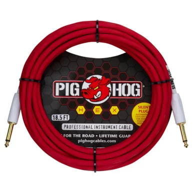 Pig Hog PHSH186CA Hex Series Silent Cable 18.6' - Caramel
