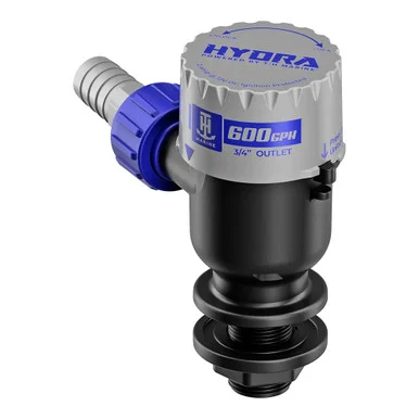Th Marine Supplies PMP-LWS6-DP T-h Marine Hydra Livewell Pump - 600 Gph - 12v - Short Nozzle