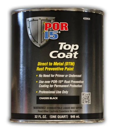 Absolute Coatings 45904 Top Coat Chassis Black - Qt. 45904_59